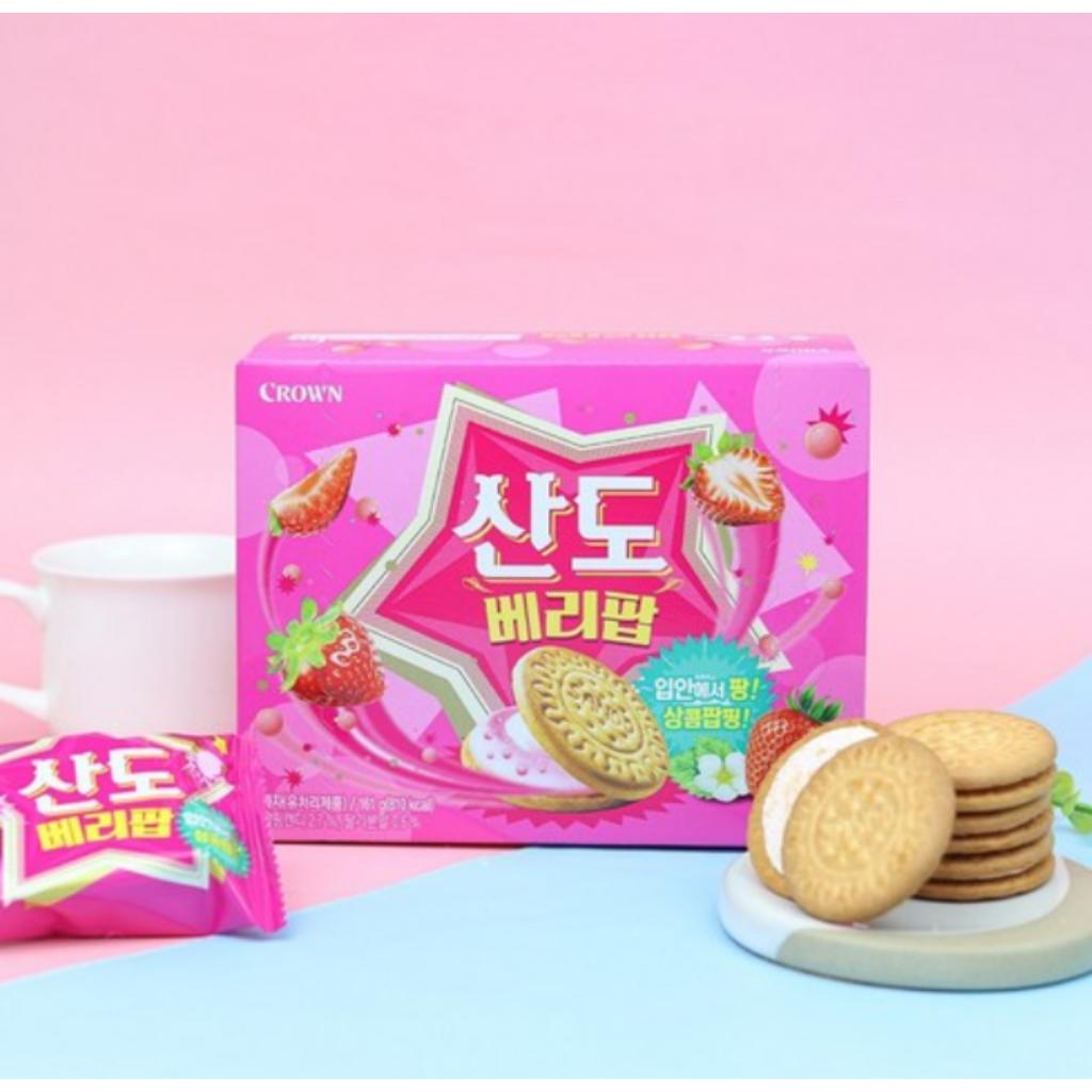 [Crwon] Sando Milk Pop & Berry Pop 161g