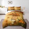 Duvet Cover Set Charlie Brown Snoopy Pumpkin Umbrella Autumn 3 Piece Bedding for Adult Fan Gift