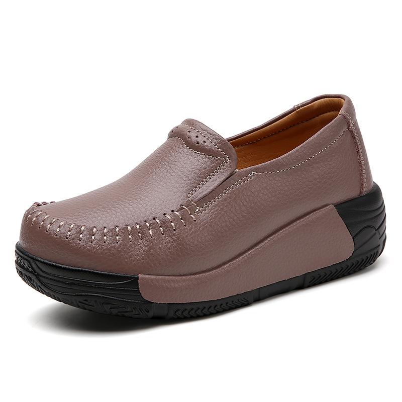 Fashion Woman Loafers Office Comfortable Moccasins Women Flat Shoes Casual Platform Sneakers Soft Sole Slip On Mom Shoes