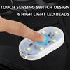 2/4Pcs Car Interior Atmosphere Lights Finger Touch Sensor Mini LED Reading Lamp USB Charging Auto Door Light Roof Ceiling Lamp