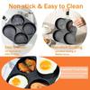 Four hole non stick frying pan - perfect for eggs, pancakes, etc. | Durable iron material | Perfect for home and restaurant use