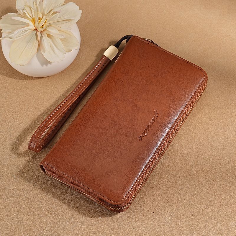 Women RFID Blocking Long Wallet PU Leather Clutch Wallet Large Capacity Zipper Around Wristlet Purse Card Holder Phone Wallet