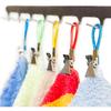 Woogim 10PCS Metal Hanging Towels Clip with Hanging Loop Kitchen Towels Clips Tea Towel Storage Clips for Home Kitchen Bathroom