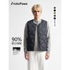 Light down vest short inner wear, vest fashionable close-fitting warm liner winter wear