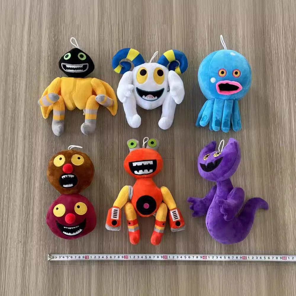 Cute My Sing Monster Plush Toy Soft Monster Stuffed Toy Wubbox Furcorn Character Japanese Style Cute Cartoon Game Doll Suitable for Children and Fans