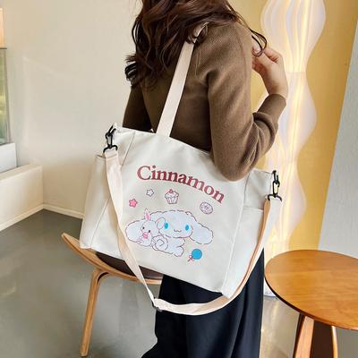 Cartoon Cute Casual One Shoulder Underarm Tote Bag Oblique Span Bag Large Capacity Student Women's Class Bag