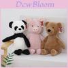 Cute Striped Texture Panda Dinosaur Elephant Pig Frog Animal Plush Toy Doll For Kids And Collectors