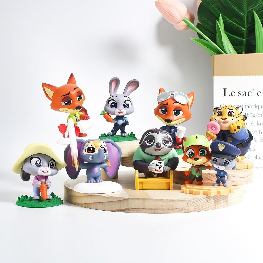 Zootopia Pvc Figurine Set With Collectible Characters For Kids And Fans