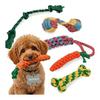 (Pettilo) Dog Toy Rope Set of 5, Durable, Sturdy, Popular, For Puppies and Small Dogs <<100% Natural Cotton>> Pet Chew Toy, Rope, String, Pull,