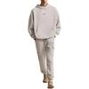 Li Ning Wade Christmas Collection, Hooded Long Sleeved Loose Fit Fleece Lined Sweatshirt Men's Heather Gray Tile Gray AWDU651-4