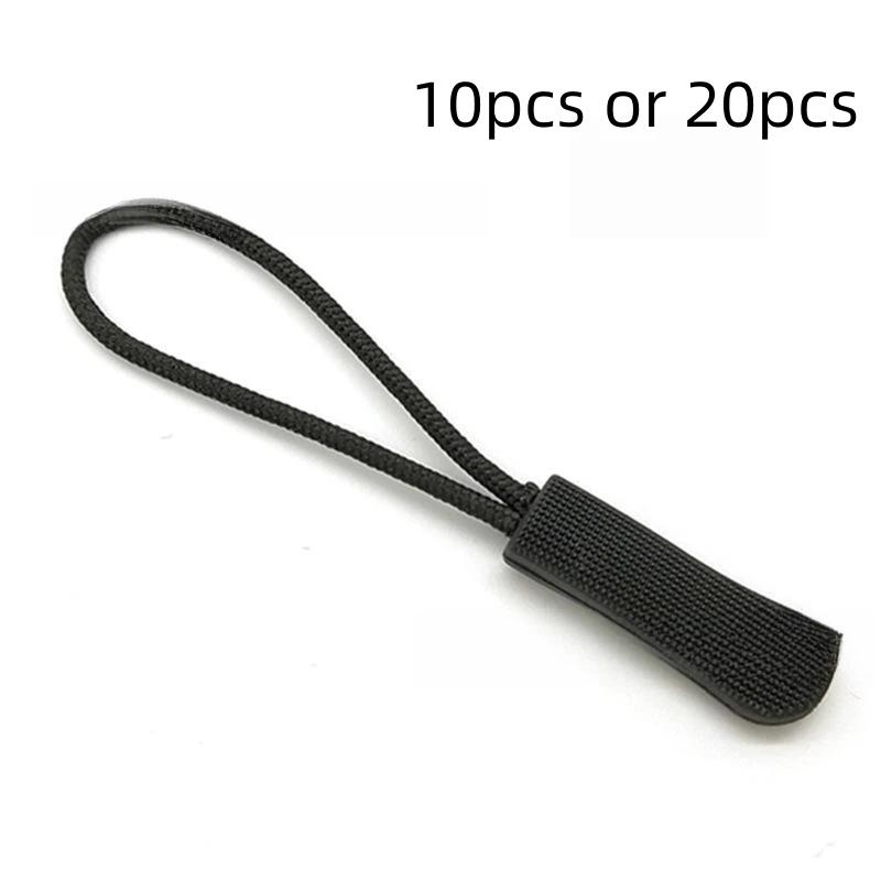 10/20 Stück Reißverschlussanhänger Ziehtab Ende Passend Seilanhänger Ersatzclip Gebrochene Schnalle Fixierer Reißverschlusskordel Lasche Reisetasche Koffer Zelt Rucksack