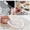 1/2pcs Snack Boxes with Handles Portable Snack Box 8 Compartment Divided Serving Tray Clear Storage Organizer
