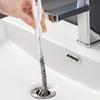 45cm Portable Pipe Dredging Strip Hair Brush Cleaner Foldable Sink Drain Cleaner Sticks Clog Remover Kitchen Cleaning Tool