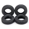 TRZX RC Tires, 4-Piece RC Rubber Tires Set, 25mm Wheel Tires for TAMIYA 1/14 Tractor Truck RC Car (25mm)