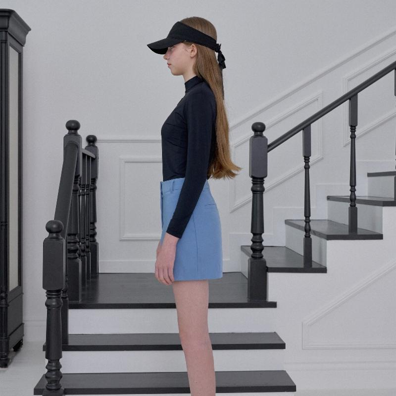 PLAYBOO Core Mock Neck Inner Top Black