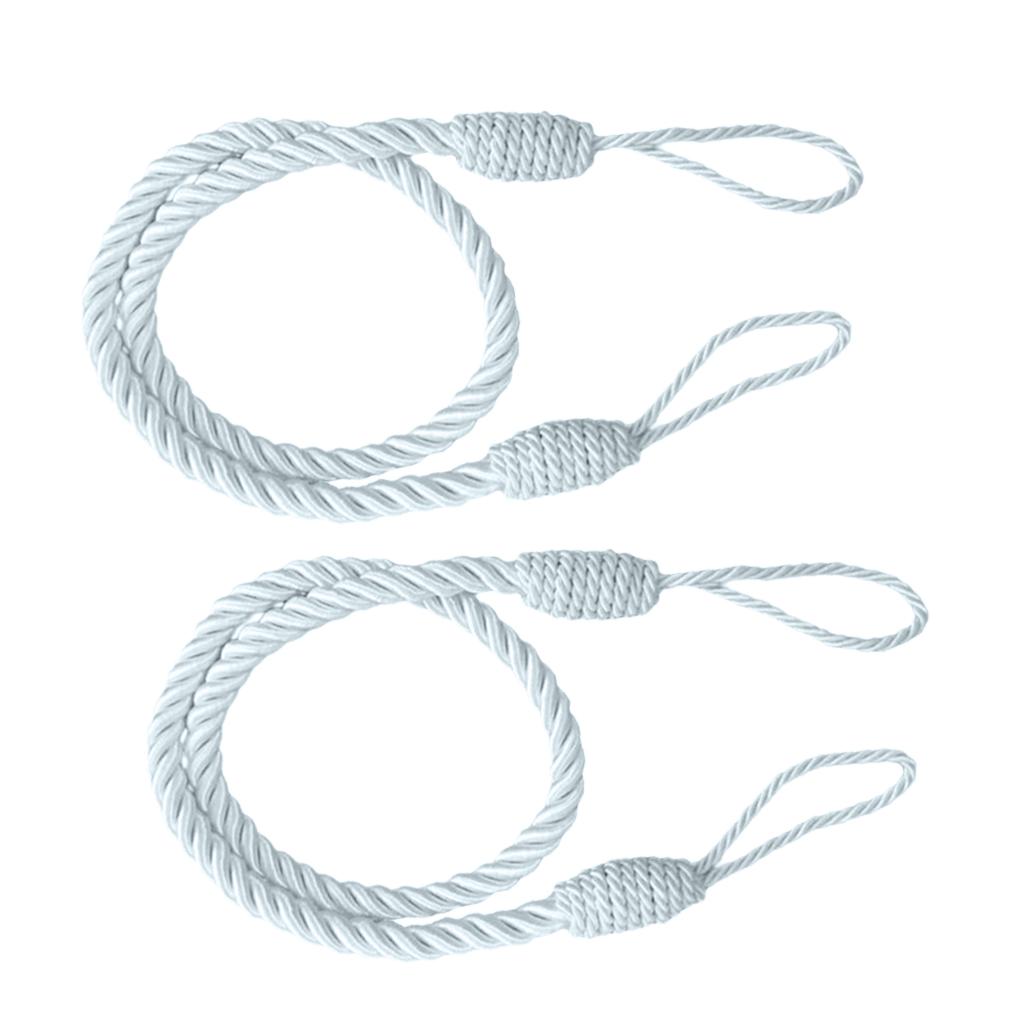 2 Pcs Rope Curtain Tiebacks Tassel Thick Twisted Cord Home Textiles Window Treatments Home Decoration Accessories