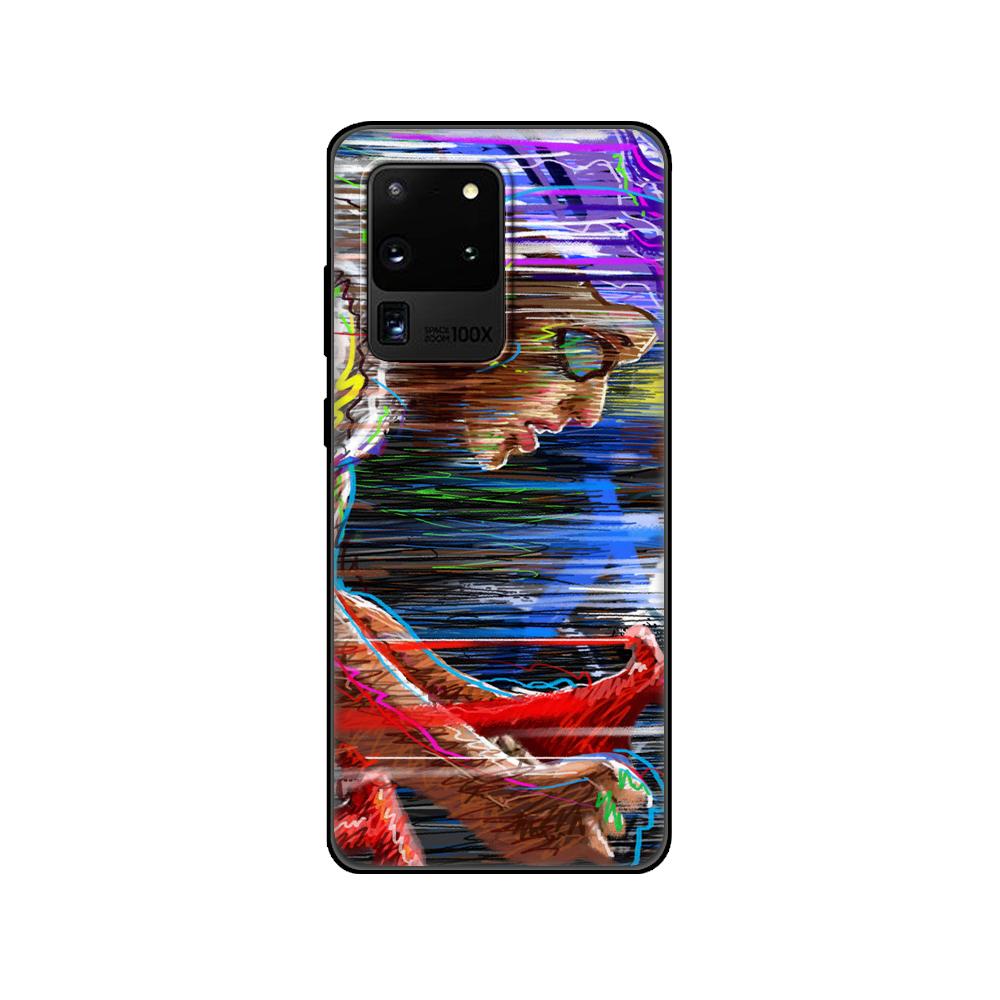 Black tpu Case For Samsung galaxy S20 /S20 PLUS/S20 ultra/S20+ /S20FE back cover BIKE CYCLING art