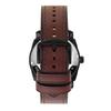 MACHINE Three-Hand Date Braun Leather Watch