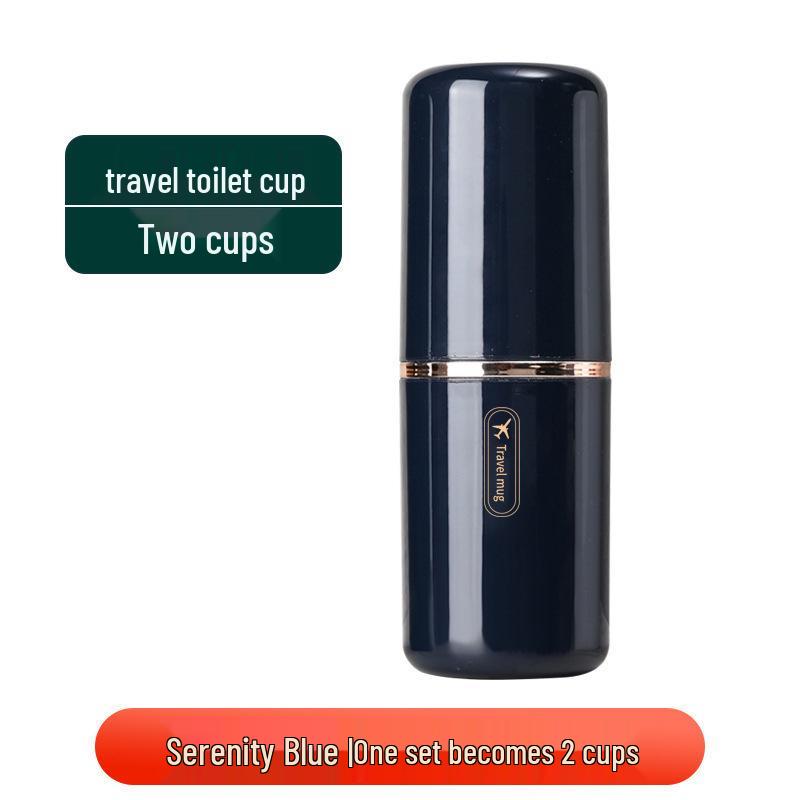 Portable Luxury Antibacterial Mouthwash & Toothbrush Cup for Students
