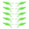 10Pcs/set Soft PVC Shrimp Lures Baits Swim Floating Sinking Lures Simulation Prawn Shrimp Fishing Tackle Lures Baits
