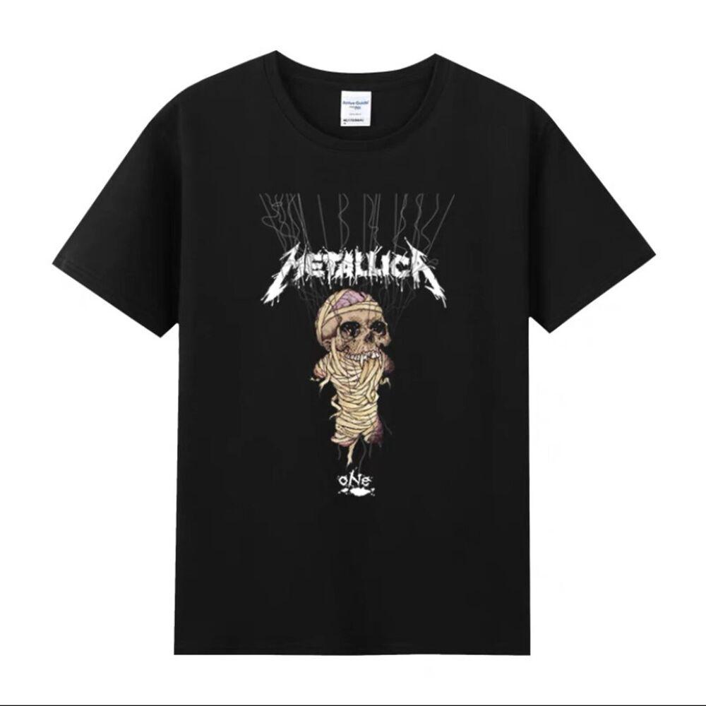 

Распродажа Футболка унисекс для фанатов Metallica One USA Thrash Metal Music Band Fan