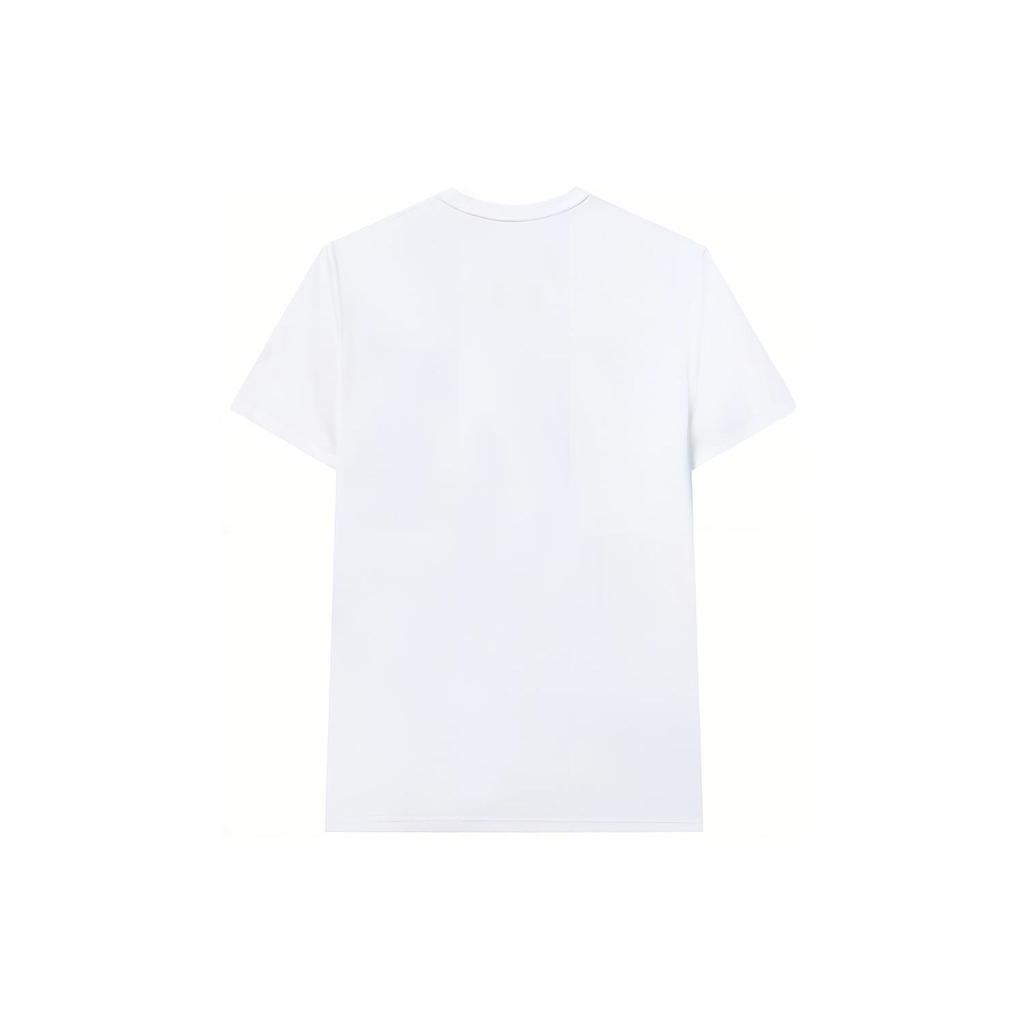 Fila Buchstaben Großes Logo Rundhals Lässig Bedruckt Kurzarm T-Shirt Herren Oberteile Weiß F11M227113FWT