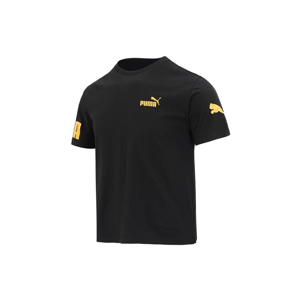 New PUMA Set-in Sleeve T-Shirt Men's Black 676675-01