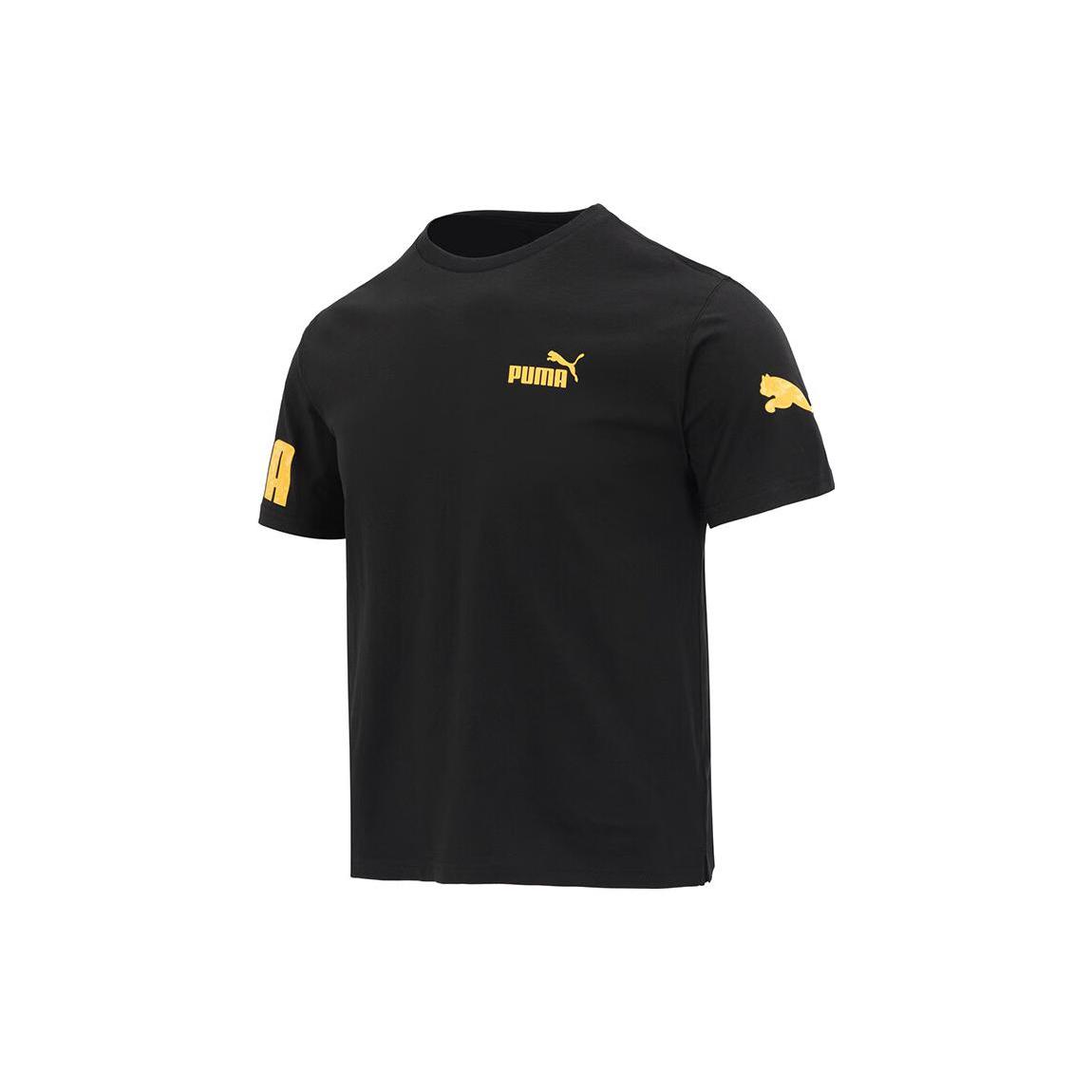 

New PUMA Set-in Sleeve T-Shirt Men s Black 676675-01 M