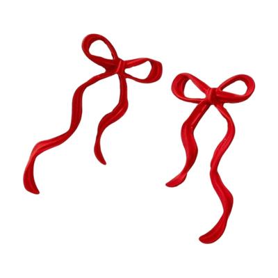 Delicate Bowknot Earpieces Elegant Ballet Style Bowknot Earrings Fashionable Ear Piercing Ear Studs Jewelry