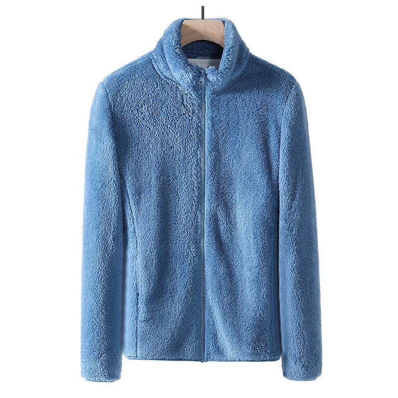 Autumn Winter Fleece Jacket: Men s and Women s Thickened Coral Fleece Coat for Outdoor Mountaineering L