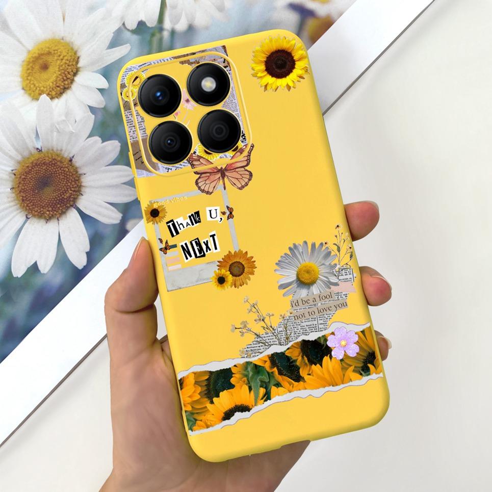 Women Fashion Girly Phone Case For Huawei Honor X9b Honor X8b Coque Funda Flower Pattern Soft Silicone Funda HonorX9b 5G Coques