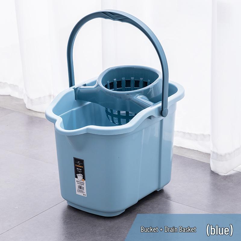 Утолщенное прямоугольное пластиковое ведро для швабры для дома