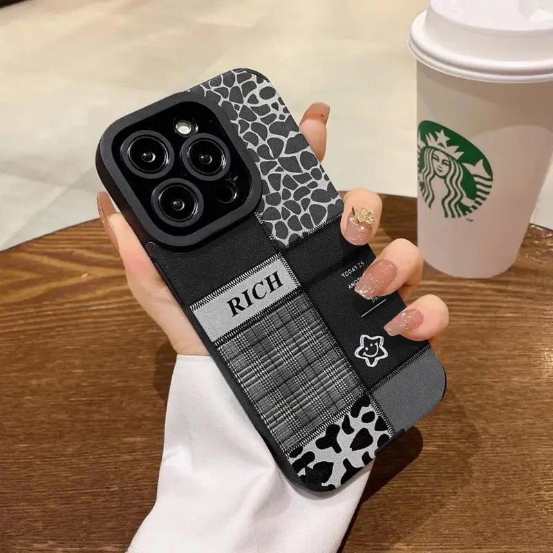 

For Funda iPhone 16 15 14 12 11 13 Pro 15Pro 16Pro Max Mini X XS XR Max XR 14 15 16 Plus Phone Case Women Men Leather Cover iPhone 12 Mini