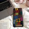 Scottish Tartan Pattern Phone Case For Samsung S25,24,23,22,30,21,10,9,Ultra,Plus,Lite,FE,4,5 G Soft Black Case