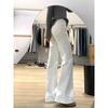 Women's High Waist Retro Flare Jeans: Slim Fit, Wide Leg, Floor-Length, Spring 2025 New Arrival