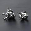 Modische Teufel Prajna Totenkopf Ohrstecker Trend Gehörnter Dämon Babygesicht Ohrringe Coole Ohrstecker Schmuck Anhänger für Unisex