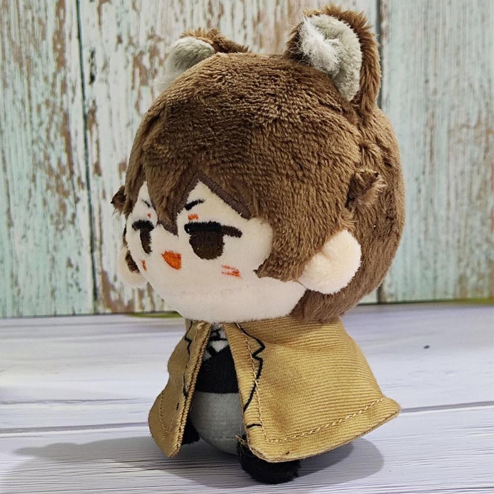 Anime BSD Plush Doll Dazai Osamu Figure Nakahara Chuuya Fyodor D Edogawa Rampo Nakajima Atsushi Plush Pendant Keychain Toys Gift