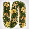 Wedding Decorated Lighted Wreath Garland for Xmas Christmas 2 7M DIY