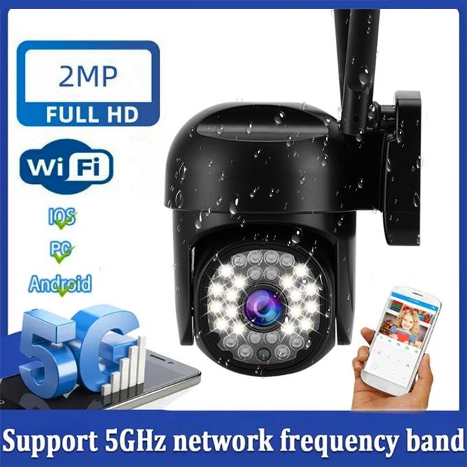 Buy 1080P 5G Wifi Outdoor IP Camera 28Leds Wireless Speed Dome Motion Detection PTZ Camera Full