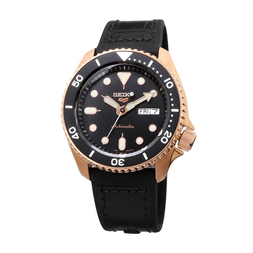 SEIKO 5 SPORTS Automatic Wristwatch for Men SRPD76K1 Rose Gold × Black