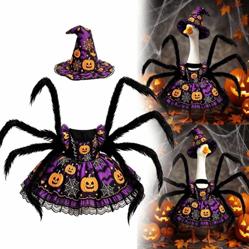1 Set 23 Inch Fit Porch Goose Outfits Pumpkin Dress Goose Dress for Statue  Outdoor Patio