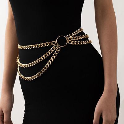 Girdle Chain Women Fringed Aluminum Chain Waist Ins Internet Celebrity Street Multi-layer Dress Clothing Matching
