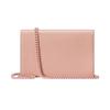 Gucci GG Marmont series snap closure detachable chain shoulder strap leather chain bag wallet shoulder crossbody bag mini women's light pink