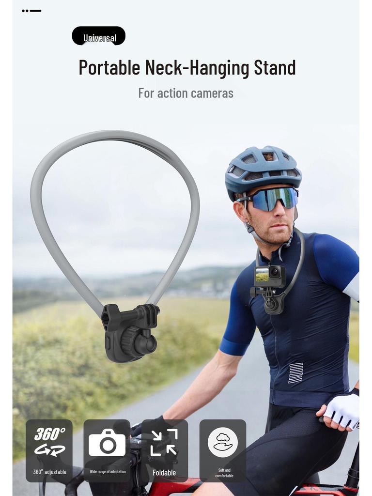 Neck Strap Mount for First-Person View: Compatible with GoPro & DJI Action Cameras