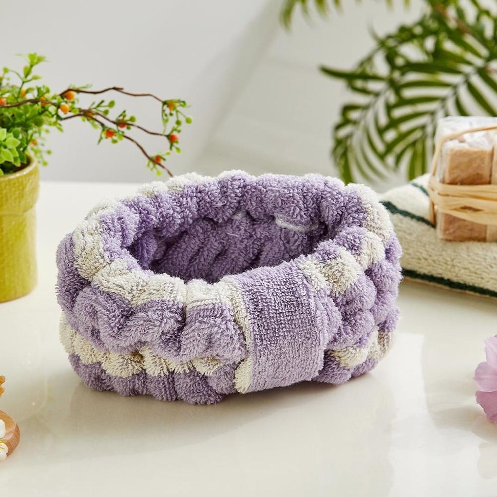 Striped Cotton Hairband_LAVENDER_BG0224004