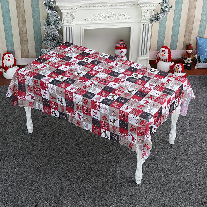 Christmas Festival Polyester Tablecloth & Placemat Set