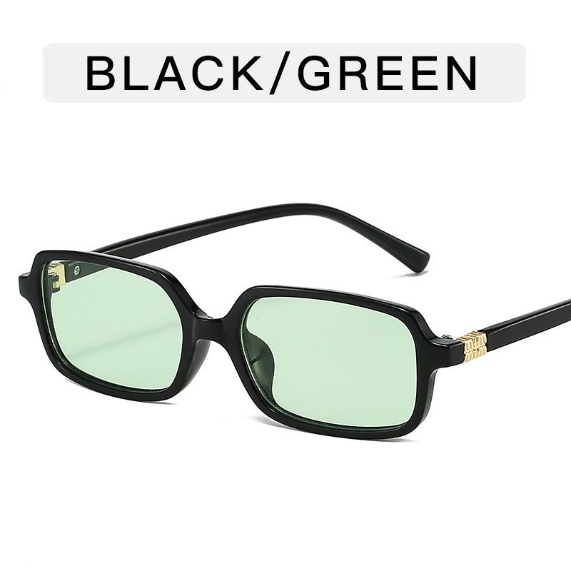Rectangle Shape Ladies Sunglasses European American Vintage Style Outdoor Sun Glasses Driving Hiking Woman Sunglasses