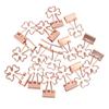 15Pcs Paper  Clips Cute  Trefoil Strong Clamping Force Metal Small  Clips for Office