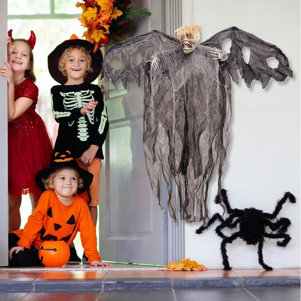 Halloween Party Hanging Skeleton Ghost Ornament Horror Props Haunted House Decorations Halloween Party Outdoor Decorations