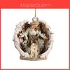 Creative 2023 Angel Girl And Dog Acrylic Car Ornament For Festive Christmas Decor